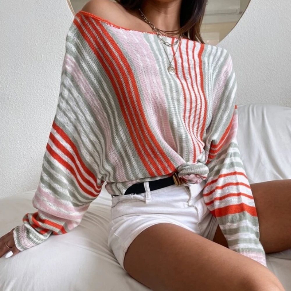 ADALYNN ROSE Striped Sweater